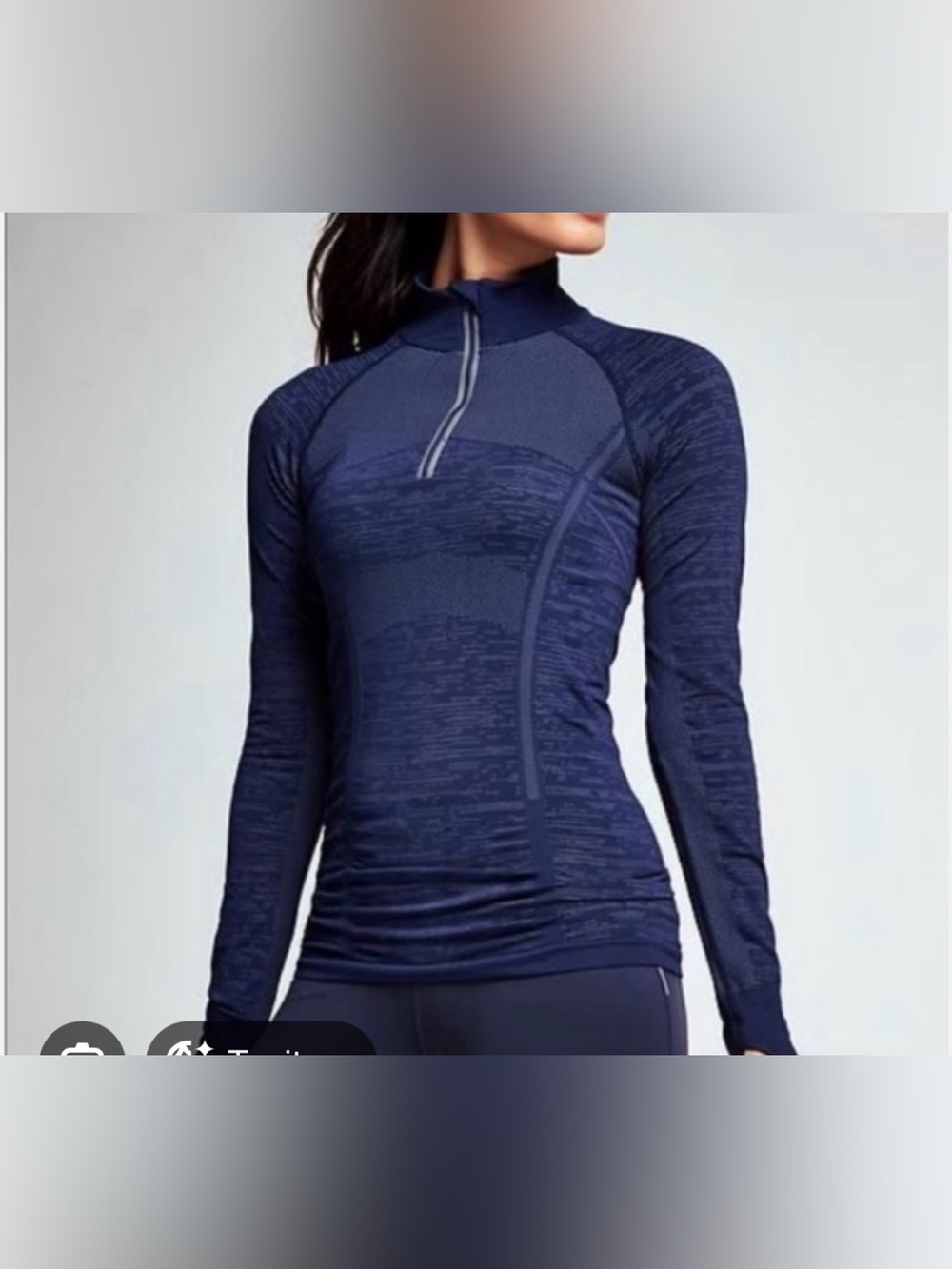 Athleta Skyline Fast Track Half Zip size Medium